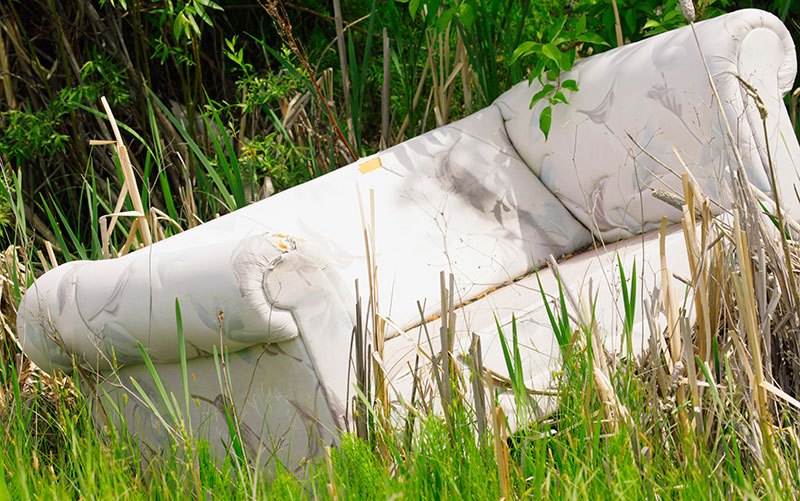 discarded couch